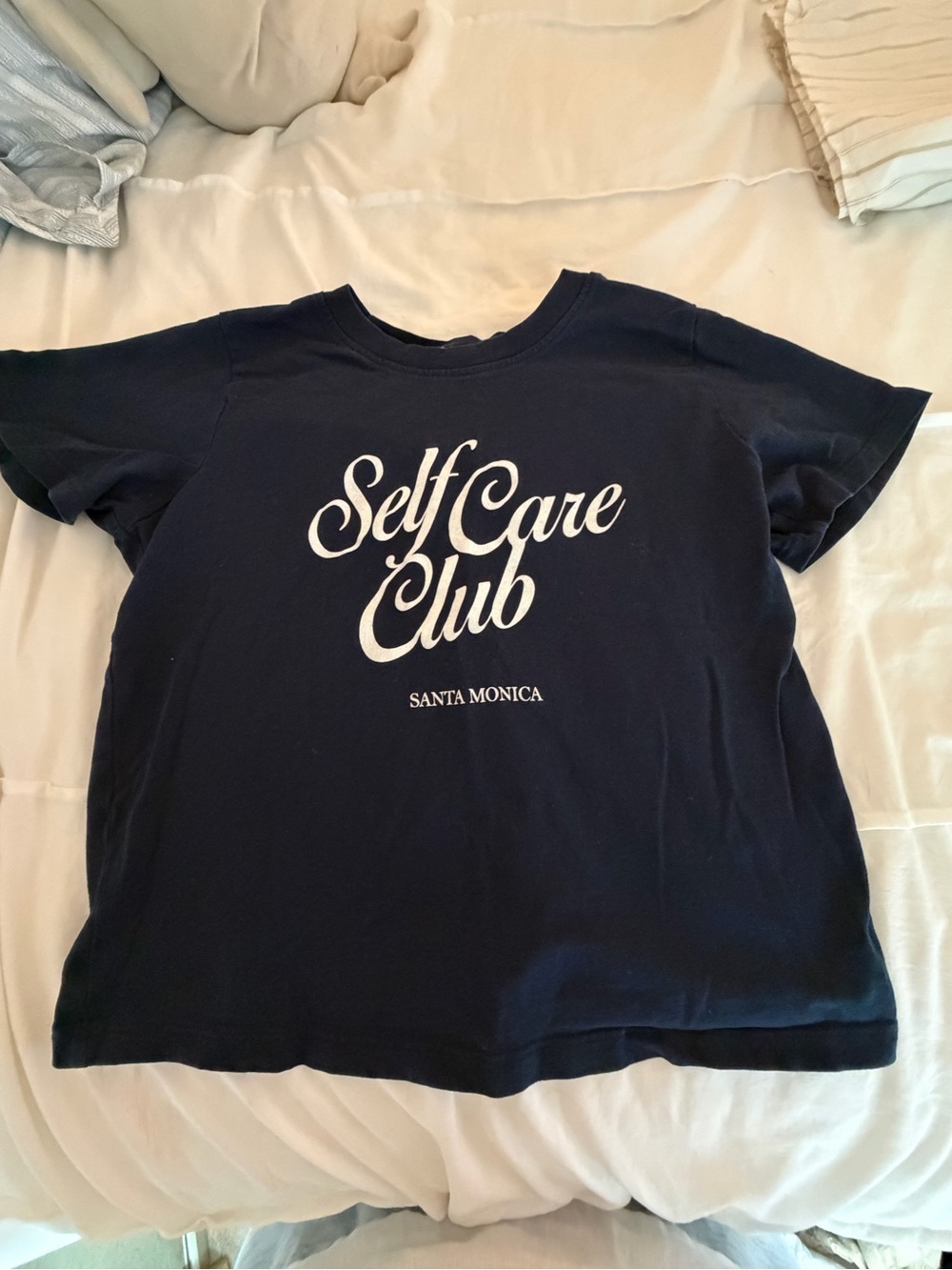 Garage Navy Blue "Self Care Club" Graphic Tee